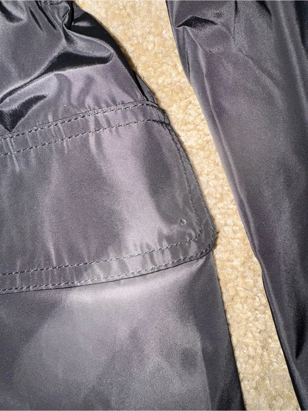 Michael Kors Black Hooded Trench Coat with Gold Hardware and COOL Detail